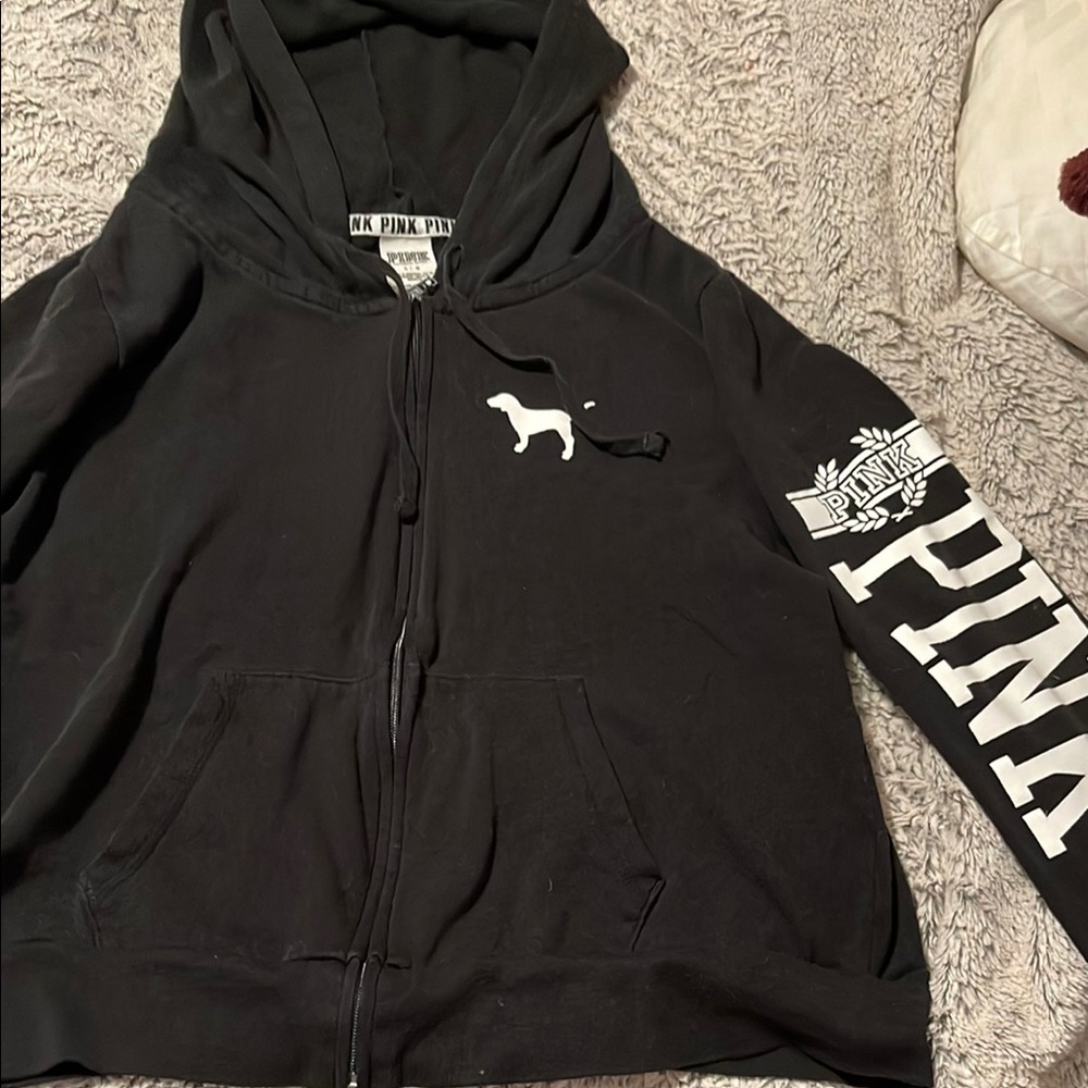 Black PINK Zip-Up Hoodie